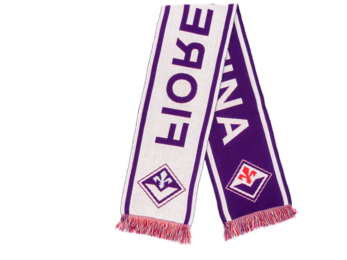 FIORENTINA SCIARPA JACQUARD, VIOLA | Ellepiu
